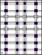 Bold Plaid Squares Graphic Rug