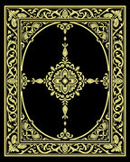 Ornate Floral Central Medallion Design Rug