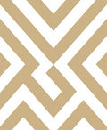 Geometric Zigzag Cream Gold Rug