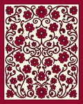 Ornate Floral Vine Pattern Design Rug