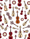Musical Instrument String Art Design Rug
