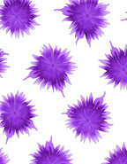 Radiant Purple Floral Pattern Rug