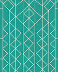 Teal Geometric Abstract Design Rug