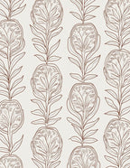 Organic Botanical Outline Pattern Rug