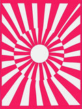 Radiant Sunburst Design With Geometric Flair Rug