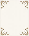 Elegant Cream Beige Scrollwork Pattern Rug