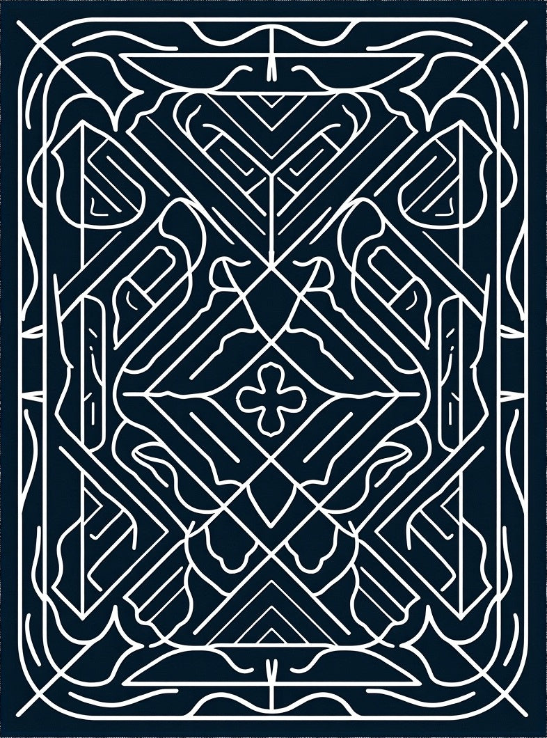 Modern Geometric Symmetry Lines Rug
