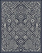 Classic Filigree Diamond Pattern Rug