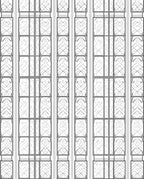 Linear Geometric Grid Pattern Rug