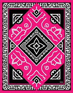 Bold Geometric Symmetry Pattern Rug