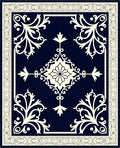 Classic Floral Lace Inspired Design Rug