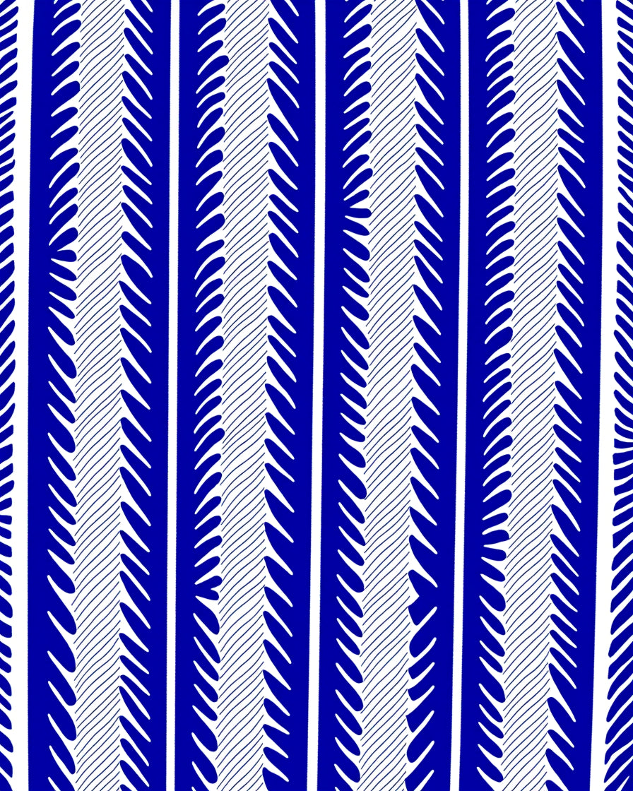 Geometric Leaf Pattern Rug