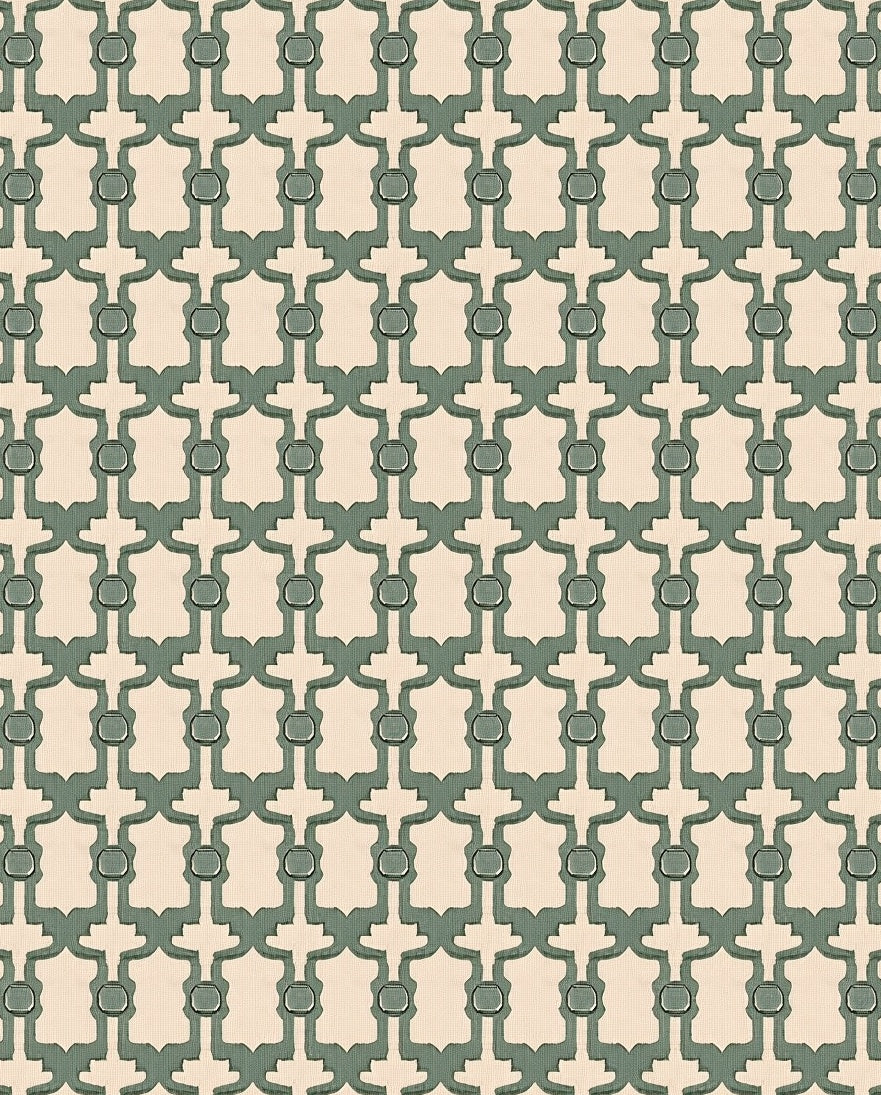 Savannah Gold Geometric Links Rug