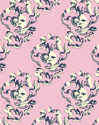 Abstract Swirls Baroque Pattern Rug