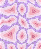 Abstract Organic Contour Pattern Rug