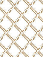Gold Outline Diamond Pattern Rug