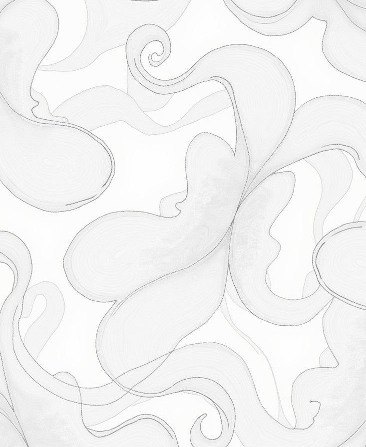 Abstract Swirling Cloud Pattern Design Rug