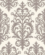 Elegant Damask Scroll Pattern Rug