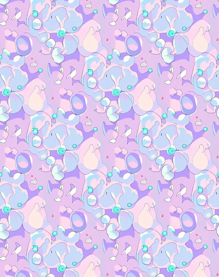 Dreamy Soft Pastel Abstract Pattern Rug