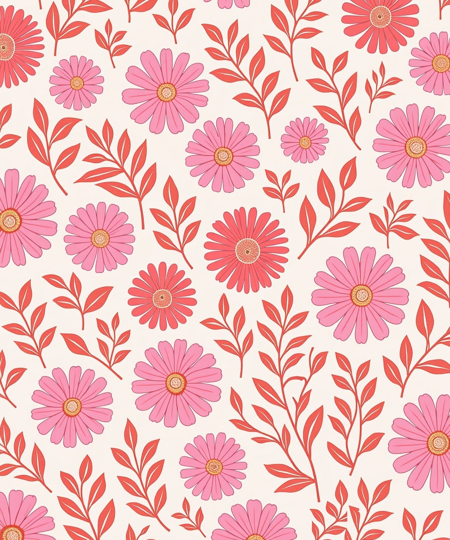 Groovy Floral Pattern Rug