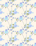 Pastel Floral Vine Pattern Rug
