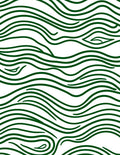 Deep Forest Wavy Line Pattern Rug