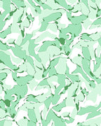 Abstract Organic Green Camouflage Design Rug