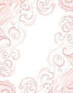 Soft Pink Swirl Pattern Design Rug