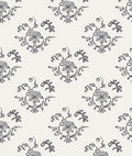 Classic Floral Scroll Pattern Rug