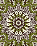 Ornate Floral Mandala Pattern Design Rug