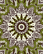 Ornate Floral Mandala Pattern Design Rug