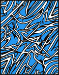 Dynamic Abstract Graphic Flow Rug