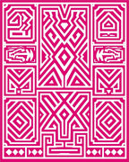 Geometric Maze Pattern Rug