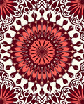 Ornate Floral Mandala Pattern Rug