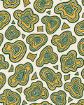 Abstract Geode Pattern Funky Design Rug