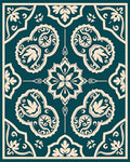 Intricate Floral Medallion Mandala Pattern Rug