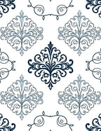 Classic Floral Damask Design Rug