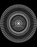 Concentric Geometric Sunburst Symmetry Design Rug