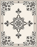 Classic Floral Mandala Inspired Design Rug