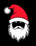 Festive Red Santa Hat Beard Accent Rug