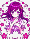 Anime Cherry Blossom Sweet Girl Design Rug
