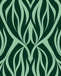 Organic Flowing Leaf Pattern Rug