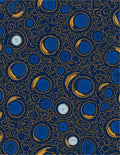 Ornate Midnight Celestial Circles Rug