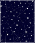 Celestial Starry Night Whimsical Design Rug