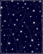 Celestial Starry Night Whimsical Design Rug