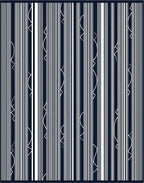 Modern Abstract Vertical Stripe Design Rug