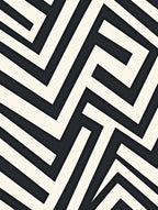 Abstract Interlocking Geometric Pattern Rug