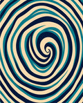 Tidal Swirl Abstract Design Rug
