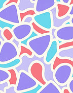 Abstract Pastel Blob Pattern Rug