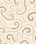 Elegant Swirls Warm Tones Rug